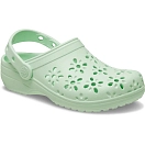 Купить Crocs 210943-3yh-j3 Деревянные башмаки Classic Floral Cut Out Jade Tint 35x25x15 EU 34 7ft.ru в интернет магазине Семь Футов