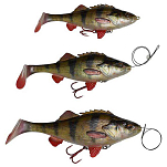 Savage gear 61797 4D Perch Shad Slow Sinking 175 Mm 75g Многоцветный 01-Perch