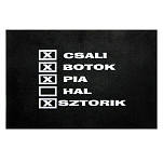 Energoteam TREF2052 Забавный дверной коврик Черный Black