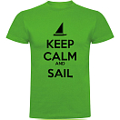 Купить Kruskis CA65500483S090 Футболка с коротким рукавом Keep Calm And Sail Зеленый Green XL 7ft.ru в интернет магазине Семь Футов
