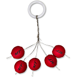 Magic trout 5362001 Standard Pilot Round EVA плавать 10 mm Красный Neon Red