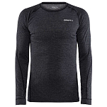 Craft CO1911546-998000-XXL Футболка с длинным рукавом из мериносовой шерсти CORE Черный Black Melange 2XL