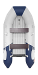 Надувная лодка ПВХ, Таймень NX 2800 НДНД, светло-серый/синий 2104040011441