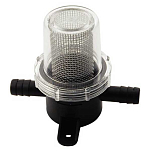 Euromarine 002192 Кольцевой входной и выходной фильтр для воды Бесцветный Black / Clear 12.7 mm