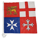 Купить Adria bandiere 5252097 Итальянская Республика Naval Джек Флаг Multicolour 80 x 80 cm  7ft.ru в интернет магазине Семь Футов