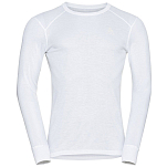 Odlo 159102-10000-4XL Активный теплый экологический базовый слой с круглым вырезом Белая White 4XL