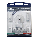 Tecnoseal 2640001 Mercury Verado 6 Алюминиевый анод Бесцветный Silver