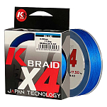 Kolpo 0453005-12 Kx4 300 m Плетеный  Blue 0.120 mm