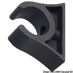 Tube clip black 50 mm, 34.358.50