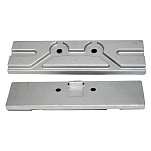 Tecnoseal 2626338A 150HP 4T Алюминиевый пластинчатый анод  Silver 169.5 x 50.6 mm 