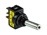 Тумблер двухпозиционный ON-OFF 12В/20А 3P с подсветкой, красный Marine Rocket MR15DR