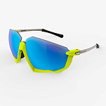 Спортивные очки Scicon Aerojet Titanium Sunglasses Fluo Yellow Multi Mirror Blue + Rain Clear Lenses, ey400321
