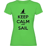 Kruskis 11502280ls090 Футболка с коротким рукавом Keep Calm And Sail Light Green 30x25x2