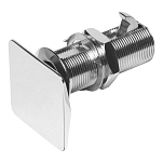 Пружинная защелка запор Flush Lock с квадратной кнопкой 35x35мм тип A из нержавеющей стали/латуни, Osculati 38.179.41