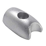 Tecnoseal 2626522 Volvo Penta Цинковый анод с носовой тягой  Silver 37 x 22 x 15 mm 