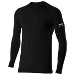Sixs 66502-S-100 Базовый слой с длинным рукавом TS2 Merinos Черный Wool Black S-M