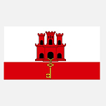 Флаг Гибралтара гостевой Adria Bandiere BG071 20x30 см