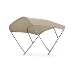 Indel marine 66164 Нержавеющая сталь Bimini 3 Bimini тент Beige 200 cm