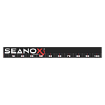 Seanox 264141 100 Cm Наклейка с мерой рыбы  Black