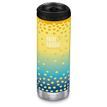 Klean kanteen 1008533 TKWide 473ml Желтый  Buttercup Dot Fade