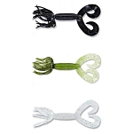 Yamamoto baits 129710330 Мягкий приманка Double Tail Hula Grub 127 mm 10 Единицы Green Pumpkin / Purple / Copper Flake