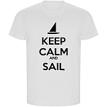 Kruskis CA66900301S090 Футболка с коротким рукавом Keep Calm And Sail ECO Белая White L