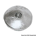 Anodo a rosa 70 mm accoppiato 160 gr Alluminio, 43.601.02