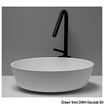 Lavello tondo in Ocritech bianco diam 300 Osculati 50.183.01