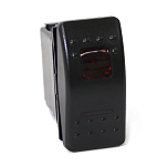 Переключатель on-off-on, D.P.D.T, 7P, LED*2 NEKEKE A12627ER
