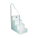 Купить Todd enterprises 100-932336 Лестница с перилами  White / Grey 7ft.ru в интернет магазине Семь Футов
