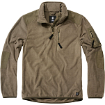 Brandit 4037-1-XXL Флисовая кофта с полумолнией Troyer Ripstop Зеленый Olive 2XL