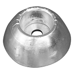 Цинковый анод Tecnoseal 00101UK Ø70x33мм дисковый со стальной вставкой для пера руля