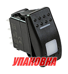 Переключатель трехпозиционный ON-OFF-ON 12В/20А 5р с подсветкой (упаковка из 10 шт.) Marine Rocket 4620136057363_pkg_10