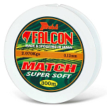 Falcon D2800027 Match 300 m Монофиламент Бесцветный Clear 0.200 mm