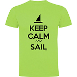 Kruskis CA65500328S090 Футболка с коротким рукавом Keep Calm And Sail Зеленый Light Green L