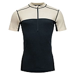 DEVOLD OF NORWAY GO245511A-010C-S Базовый слой с коротким рукавом Lauparen Merino 190 Raw White / Ink / Black S