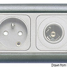 Double screw cover light grey, 14.675.03