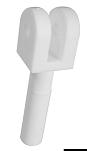 Spare rowlock for nylon white bimini tops, 46.625.03