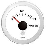 Аналоговый индикатор уровня воды VDO Veratron ViewLine A2C59514677 Ø52мм 8–32В 4–20мА шкала 0–1/2–1/1 белого цвета