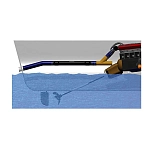 Centek 383-1000217 глушитель с прямым входом Ski 1 m Голубой Black 76.20 mm