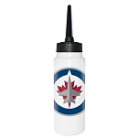 Nhl 65073-WINNIPEG JETS-1000 ml Бутылка для воды «Виннипег Джетс» 1L Белая White / Black