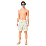 Oakley FOA405399-5AP-XL плавательные шорты Canary palms rc 18´´ Белая Camo Palm Sulphur XL