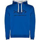 Купить Kruskis SU1067030501S008 Толстовка с капюшоном Simply Fishing Addicted Two-Colour Голубой Royal Blue / White L 7ft.ru в интернет магазине Семь Футов