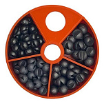 Evia TESPG G Ассортимент свинцов Split Shot  Black 0.48-0.31-0.20-0.12 g
