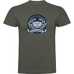 Kruskis CA65500538C054 Футболка с коротким рукавом Crab Logo Зеленый Dark Army Green 2XL