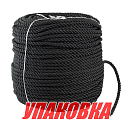 Веревка якорная 3-прядная d12мм, L150м, черный, Marine Rocket (упаковка из 2 шт.) MR-QF12150B_pkg_2