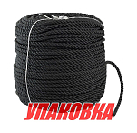 Веревка якорная 3-прядная d12мм, L150м, черный, Marine Rocket (упаковка из 2 шт.) MR-QF12150B_pkg_2