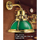 Бра Moretti Luce 1213.V.8 Baia 220В 100Вт E27 315х380мм с зеленым абажуром