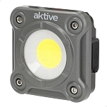 Aktive 61569 Многофункциональный портативный светодиодный прожектор 3 положения с USB-зарядкой Бесцветный Multicolour