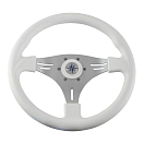 Рулевое колесо MANTA обод белый, спицы серебряные д. 355 мм, уценённое Volanti Luisi VN70551-08 utsenka